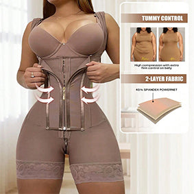 PROWAISTTRAINER Women High Waist Abdomen Hip Wide Shoulder Strap Hourglass Chest Tight Body Shaping Clothes