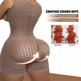 PROWAISTTRAINER Women High Waist Abdomen Hip Wide Shoulder Strap Hourglass Chest Tight Body Shaping Clothes