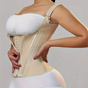 PROWAISTTRAINER Latex Waist Belt 15-bone Posture-correcting Vest abdomen Zipper-Breasted Retro Body-shaping Tops