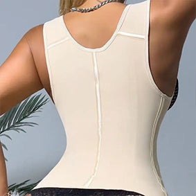 PROWAISTTRAINER Latex Waist Belt 15-bone Posture-correcting Vest abdomen Zipper-Breasted Retro Body-shaping Tops