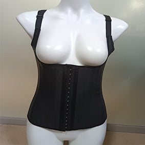 PROWAISTTRAINER 25-bone Matte Latex Vest Female Body Shaping Adjustable Shoulder Strap Abdomen Chest Corset