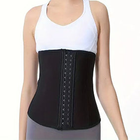 Woman's PROWAISTTRAINER Four Seasons Postpartum Body Building Sweating Exercise Trainer 9 Bone Latex Abdominal Waist Corset