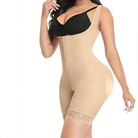 PROWAISTTRAINER Body Shaping One-piece Bottom Cloth Tight Abdomen Hip-lifting Corset Women's Shoulder Buckle Reinforced Tops