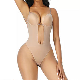 PROWAISTTRAINER Tight Bodice Invisible Shoulder Strap Evening Dress Deep V-backless Corset Body Non-slip Underwear