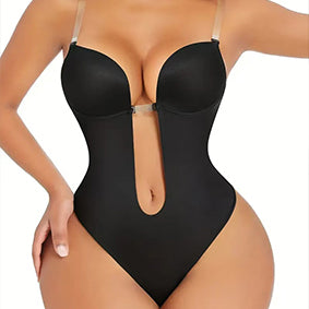 PROWAISTTRAINER Tight Bodice Invisible Shoulder Strap Evening Dress Deep V-backless Corset Body Non-slip Underwear