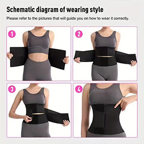 PROWAISTTRAINER Waist Trainer Fitness Exercise Bound Corsets Tummy Wrap Waistband Female