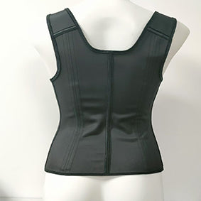 PROWAISTTRAINER Latex Waist Belt 15-bone Posture-correcting Vest abdomen Zipper-Breasted Retro Body-shaping Tops