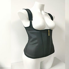 PROWAISTTRAINER Latex Waist Belt 15-bone Posture-correcting Vest abdomen Zipper-Breasted Retro Body-shaping Tops